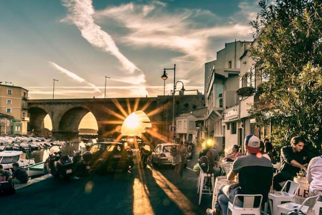 Superbe Logement Au Vallon Des Auffes Marseille Luaran gambar